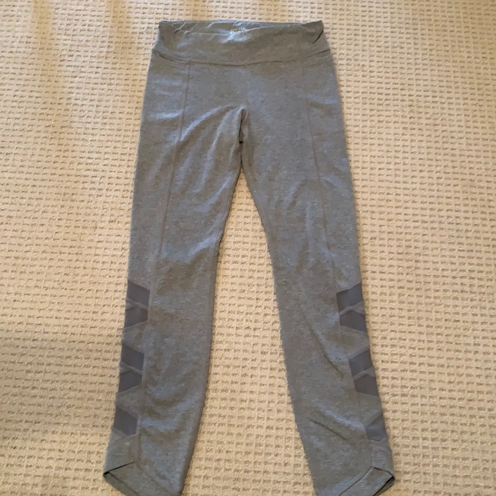 Athleta Girl Cross Hem Capri Mesh Leggings